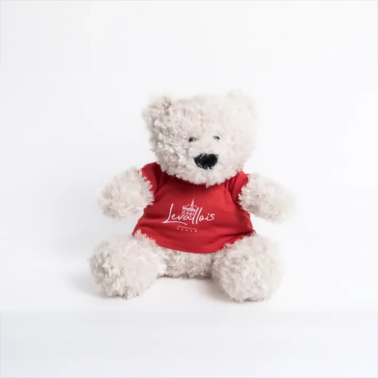 Ours en peluche tee-shirt couleur rouge